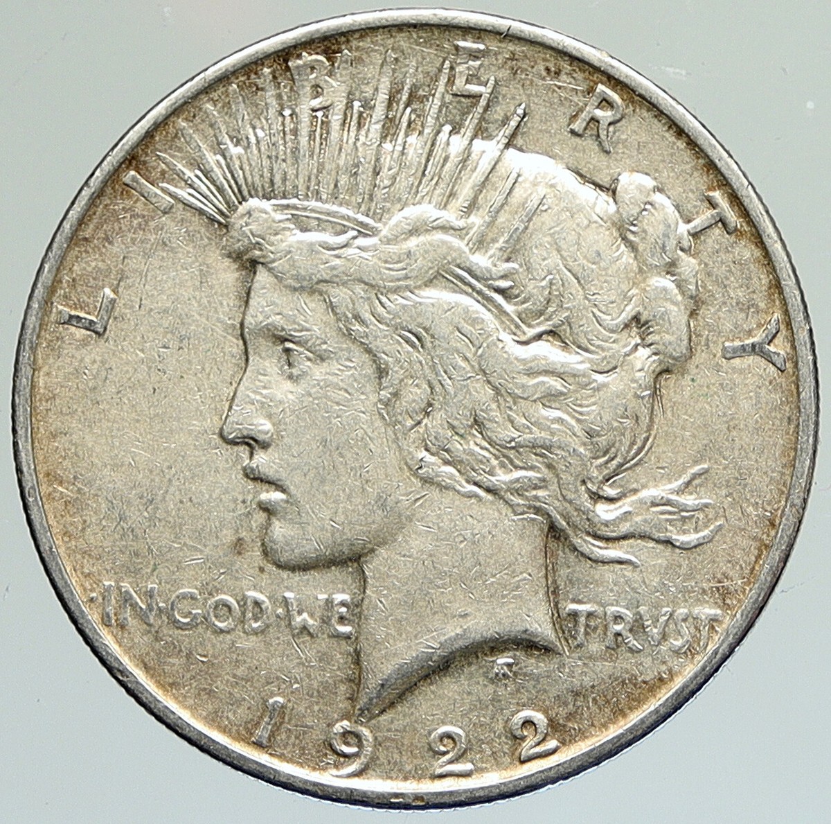 1922 D US Antique Silver PEACE DOLLAR United States Coin LIBERTY