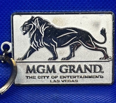 MGM Grand Las Vegas Players Club Metal Sandblast Keychain