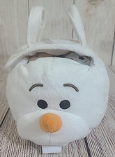 Disney Store Tsum Tsum Frozen Plush Olaf Bag Set Stuffed Toy White Anna Elsa 10"