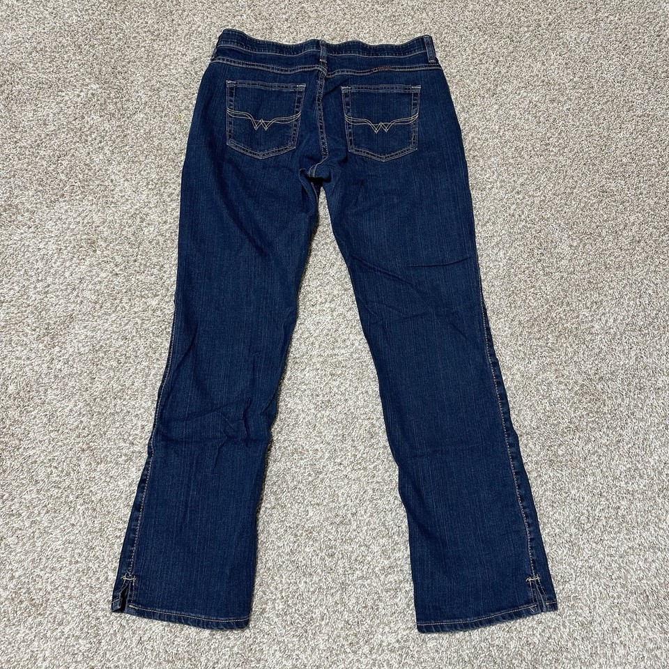 Wrangler Q Baby Womens Straight Leg Denim Jeans Size 11/12 X 32 Stretch