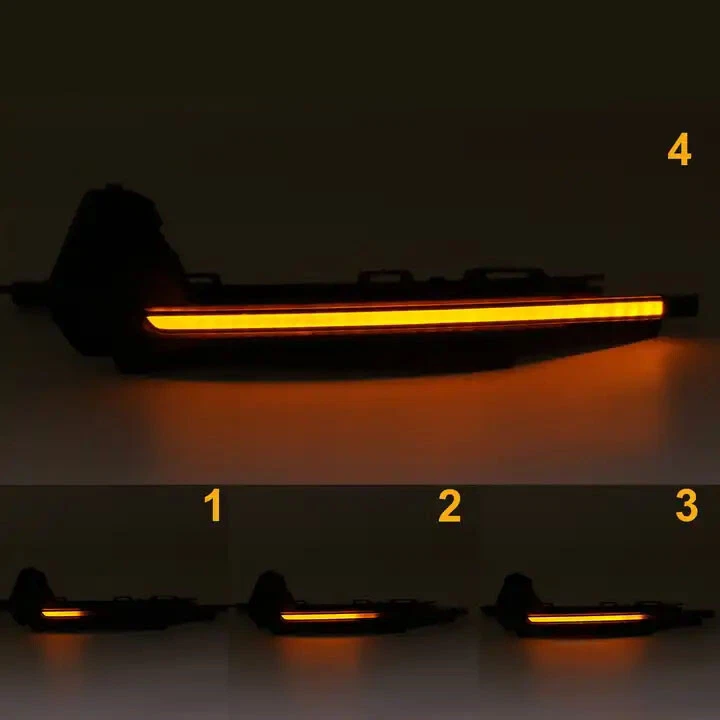 Luz secuencial LED dinámica intermitente espejo lateral para Audi A1 8X 2011-2018 Foto 2 de 4