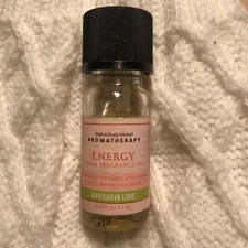 Bath and Body Works Aromatherapy Home Essential Oil ENERGY Mandarin Lime OPENED