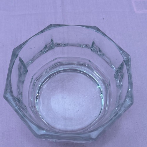 Vintage INDIANA GLASS Clear 8 Sided Bowl Concord Paneled Octagon Depression - Picture 4 of 6