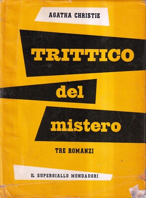 Mystery Triptychon - Christie - Mondadori - 2. Auflage - Supergelb - 1952