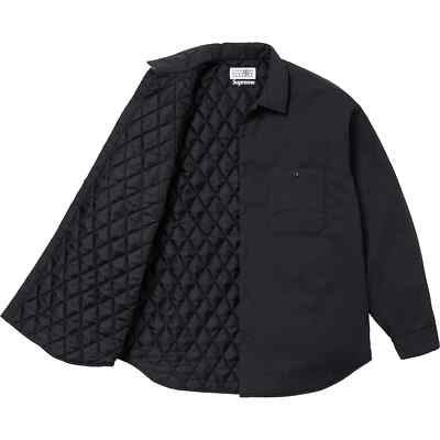 Supreme x MM6 Maison Margiela Padded Shirt Black White Supreme x MM6 Maison Margiela Padded Shirt Black White