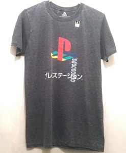 Playstation Ps Logo Sony Japanese Kanji Gray Video Game Graphic Tee T Shirt Nwt Ebay