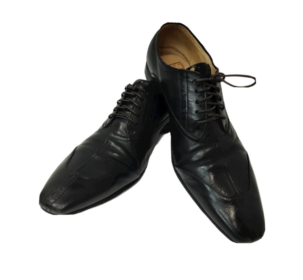 Fabi dress shoes (Italian leather) Fabi Derby Oxfords Mens patent Leather navy blue Shoes Italy  main image 3