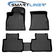 SMARTLINER Custom Fit Floor Mats 2 Row Liner OEM 2019-2025 Audi E-Tron Sportback