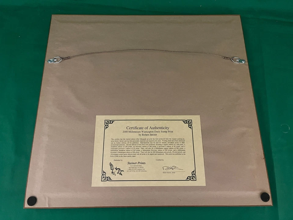 2000 Washington State Duck Stamp Print - Geese by Robert Steiner Artist Proof + - Image 3 of 3