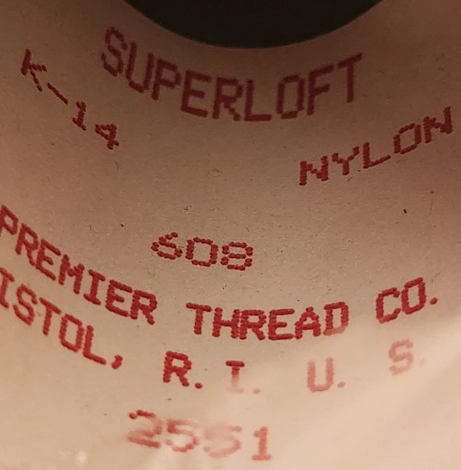 Coats / Premier Serger Nylon Thread Cone Spool 6000 YDS Deep Purple #608 NEW - Image 2 of 3