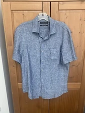 Saks Fifth Ave Mens Linen Shirt