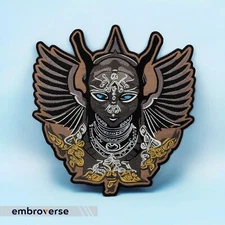 Egyptian Goddess with Wings Back Patch - Symbols of Ancient Egypt - Embroidered