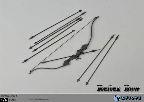 1/6 Recurve Bow and Arrow Weapon Model for 12" Scene Action Figure hot - Picture 1 of 10