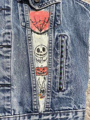 Levi's Denim Trucker Jacket Size 40 Metallica Patch 70506-0216