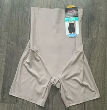 Maidenform Flexees Beige Latte High Waist Thigh Slimmer Size Extra Large XL New