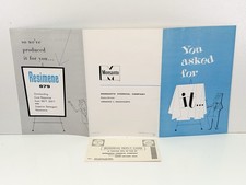 1950s Monsanto Chemical Information Trifold Advertising Booklet Resimene VTG MCM