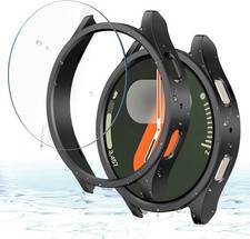 2 2 Pack Hard PC Bumper Tempered Glass Screen Protector for Galaxy Watch 5 40m
