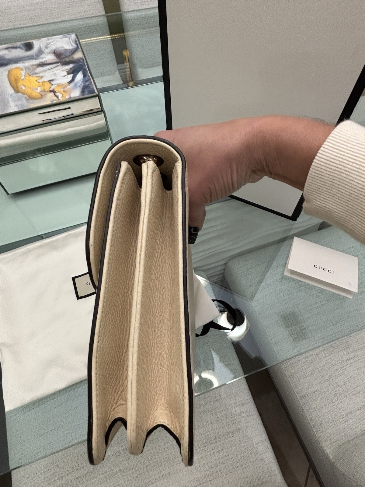 Authentic Gucci 510303 GG Interlocking Large Leat… - image 7