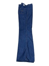 NOS VTG 70s Jr Miss WRANGLER JEANS Bell Bottoms HIGH WAIST 35x34 1/2 DENIM Pants