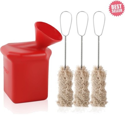 Ultra-Durable Angled Tire Lube Bucket Kit with 3 Lube Swabs for Coats Center ...