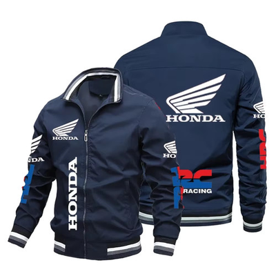#ad 2025 Honda Moto Men’s Bomber Jacket Motorcycle Baseball Style Riding Coat $44.99
