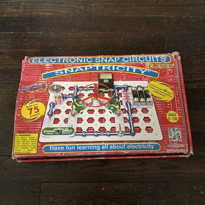 Electronic Snap Circuits Snaptricity Learn Electricity Fun #SCBE-75 Parts Pieces