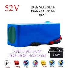 52V 35Ah 14S5P Li-ion Battery Pack with BMS Electric Bicycle Scooter