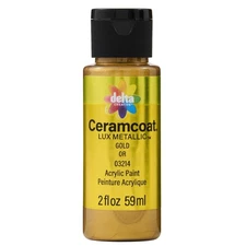 Delta Ceramcoat Lux Metallic Acrylic Paint 2oz-Gold