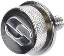 Saddlemen Single Silver 1/4"-20 Rear Motorcycle Seat Mounting Knob Bolt Screw