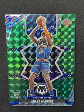 2021-22 Panini Mosaic - Rookies Miles McBride #243 Green Mosaic Prizm (RC)