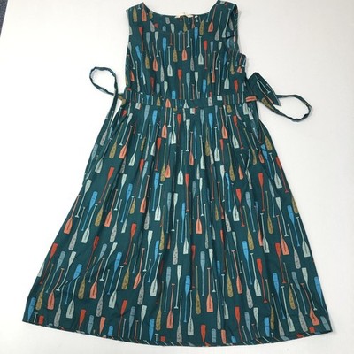 Seasalt Cornwall Seamstress Dress Organic Cotton Size 12 - Boating print