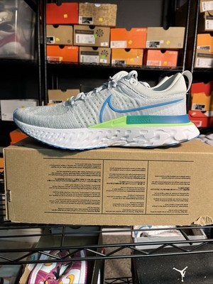 Nike React Infinity Run Flyknit 2 'Pure Platinum Emerald Laser Blue' CT2357-007