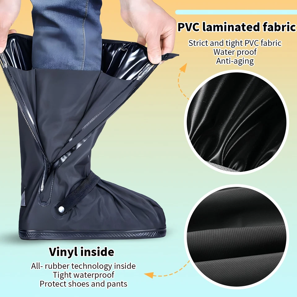 Desoto Couvre-chaussures Outdoor Companion Rain Or Shine Noir Durable - Photo 4/4