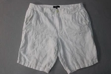 Saks Fifth Avenue Shorts Mens 36 Linen Casual Dress Summer Lightweight