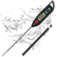 Waterproof IPX7 Thermometer for Water, Liquid, Candle and Cooking. Instant Read 