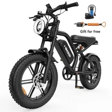 Hikeep Electric Bike 20in Fat Tires ebike 48V 15Ah 28mph Mountain bike Adults