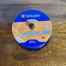 Verbatim DVD R 4.7GB 16x Life Series 120 Min Discs Open Box 50 pack Read Desc
