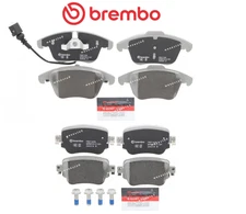 Front Brake Pad & Rear Brake Pad OES Ceramic +Sensor for Audi Q3 15-18