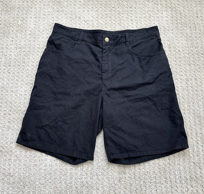 Los Angeles Apparel Cotton Twill Shorts Men's Large 34'' 8'' Black Garment Dye USA