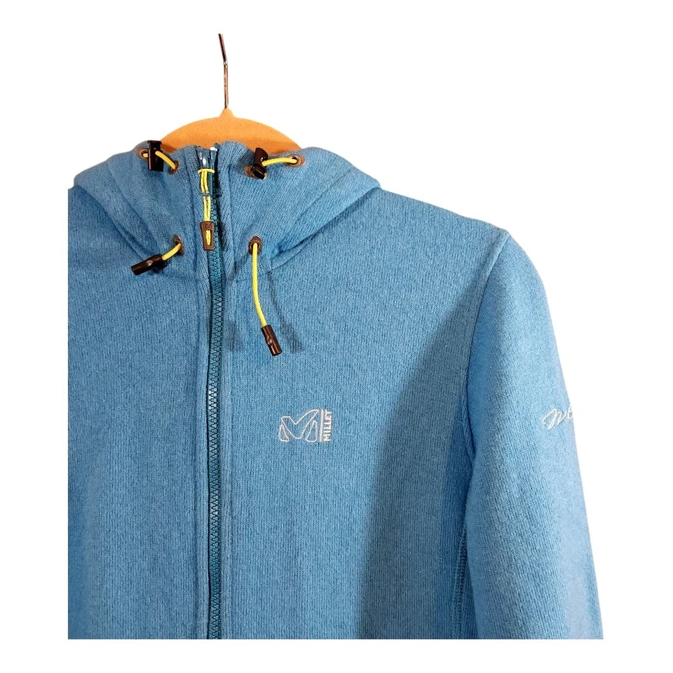 Chaqueta polar Millet cremallera completa mezcla de lana capa media exterior senderismo para mujer S Foto 3 de 4