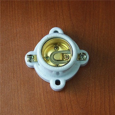 1x E26 E27 Light Socket Porcelain Ceramic Screw Socket Lamp Holder Bulb Base