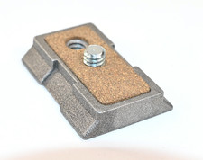 Vintage Tripod Quick Release Plate Metal Cork Base 1/4 Camera Mount