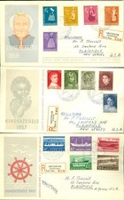 NETHERLANDS SEL OF 14 DIFF MOSTLY SEMI POSTAL SETS FDC 1961-66