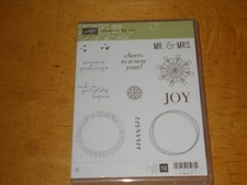 Stampin'Up CHEERS TO THE YEAR clear mount stamp set