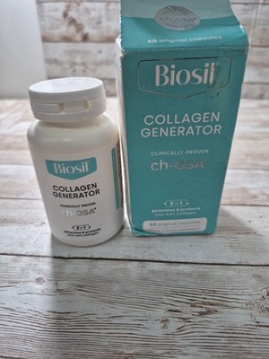 Biosil Collagen Gemerator Clinically Peoven 2 In 1 60 Original Capsules 