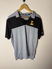 Nike Dri-FIT Loyola University Chicago Basketball Polo Mens M Gray