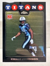 2008 Topps Chrome CHRIS JOHNSON Rookie Card Tennessee Titans