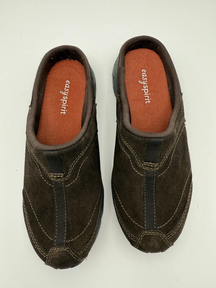 Easy Spirit Womens Mules Shoes 6M Esalannah Comfort Slip On Suede Leather 1449F - Image 2 of 4