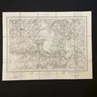 1898 Ordnance Survey Map 1 Inch To 1 Mile Sheet 121 Wrexham On Linen