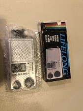 Vintage LIFELONG AM/FM Radio with LCD Alarm Clock Model 845 New in Box Works